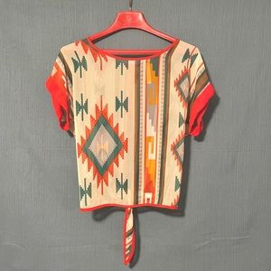 Southwest Print Blouse